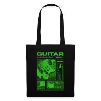 Guitariste Guitariste Rock Musicien streetwear - Sac en tissu - noir - Devant