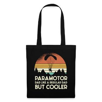 Paramotor Dad Retro Sunset - Tote Bag - black - Front