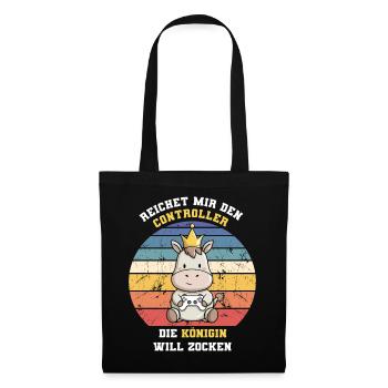 The queen wants to gamble - Tote Bag - black - Front