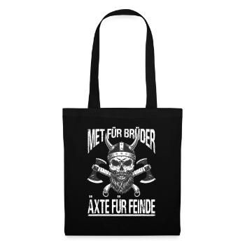 Tenue viking Valhalla Mythologie nordique - Sac en tissu - noir - Devant