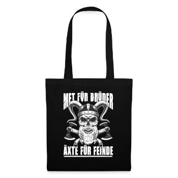 Tenue viking Valhalla Mythologie nordique - Sac en tissu - noir - Devant