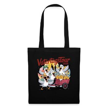 Father's Day Tour 2026 Funny Seagulls with Handcarts - Tote Bag - black - Front