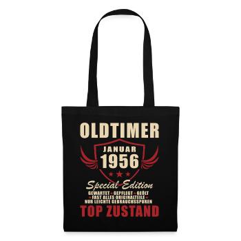 70th Birthday Original January Born 1956 - Tote Bag - black - Front