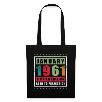 65th Birthday Original January 1961 - Tote Bag - black - Front