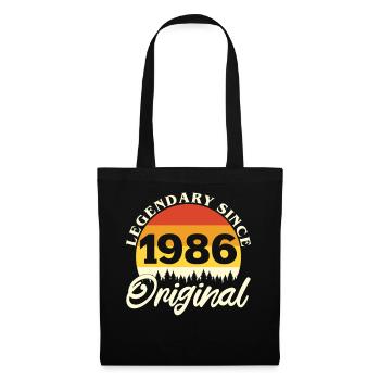 1986 Vintage Retro Original Birthday Gift - Tote Bag - black - Front