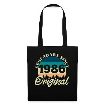 1986 Vintage Retro Original Birthday Gift - Tote Bag - black - Front