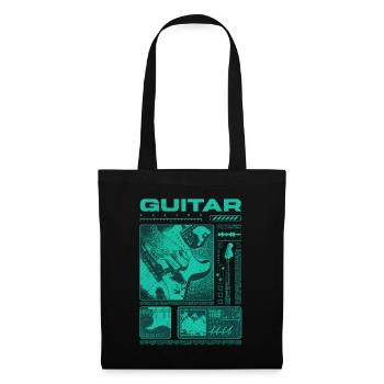 Guitariste Guitariste Rock Musicien streetwear - Sac en tissu - noir - Devant