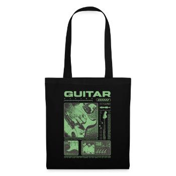 Guitariste Guitariste Rock Musicien streetwear - Sac en tissu - noir - Devant