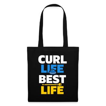 Curling Funny Sweep Hard Broom Cardio - Tote Bag - black - Front
