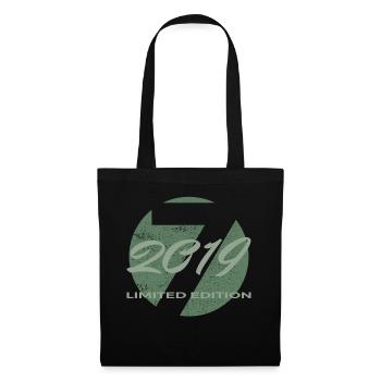 7e anniversaire 2019 cadeau garçons et filles - Sac en tissu - noir - Devant
