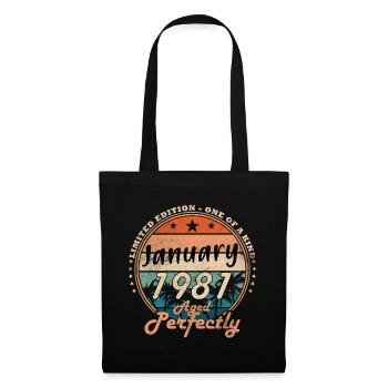 45e anniversaire Original janvier 1981 - Sac en tissu - noir - Devant