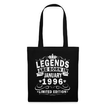 30th Birthday Original January 1996 - Tote Bag - black - Front
