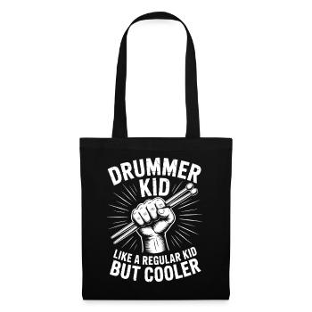 Drummer Spruch Lustiges Schlagzeuger Geschenk - Stoffbeutel - Schwarz - Vorne