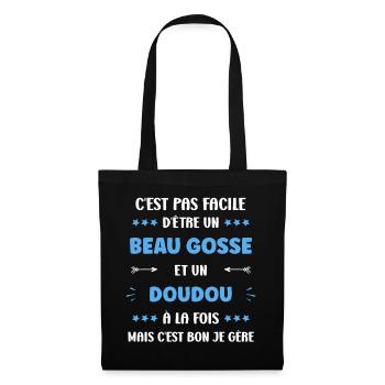 doudou - Sac en tissu - noir - Devant