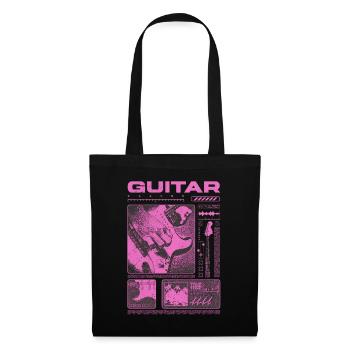 Guitariste Guitariste Rock Musicien streetwear - Sac en tissu - noir - Devant