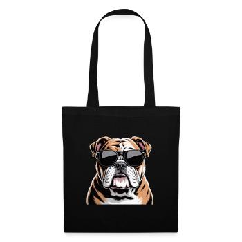 Bouledogue - Sac en tissu - noir - Devant