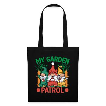 Costume de nain de jardin Mon nain de patrouille de jardin - Sac en tissu - noir - Devant