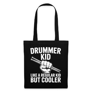Drummer Spruch Lustiges Schlagzeuger Geschenk - Stoffbeutel - Schwarz - Vorne