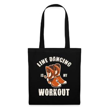 Line Dance Workout Schuhe - Stoffbeutel - Schwarz - Vorne