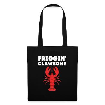 Hummer Meeresfrüchte Lobster Languste - Stoffbeutel - Schwarz - Vorne