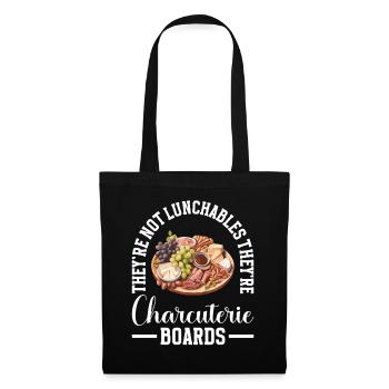 Charcuterie Tablette d’ardoise au fromage Sanglier - Sac en tissu - noir - Devant