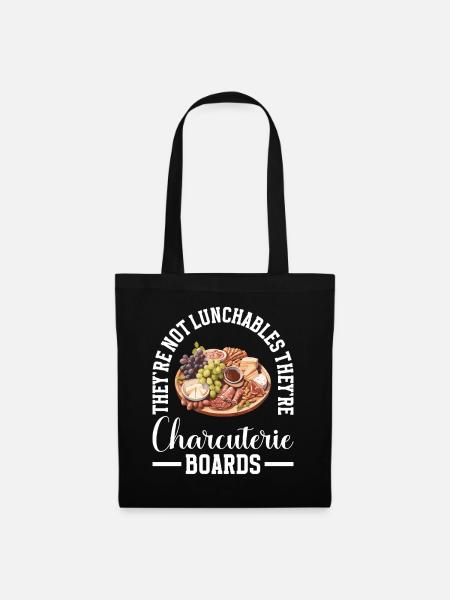 Charcuterie Tablette d’ardoise au fromage Sanglier - Sac en tissu - noir