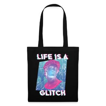 Esthétique vintage Vaporwave rétro streetwear des années 80 - Sac en tissu - noir - Devant