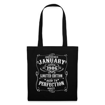 Legends-were-born-in-January-1986 - Tote Bag - black - Front