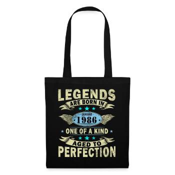 Légende du 40e anniversaire janvier 1986 - Sac en tissu - noir - Devant