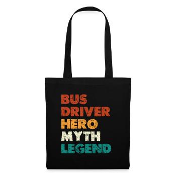 Busfahrer Held Mythos Legende - Stoffbeutel - Schwarz - Vorne