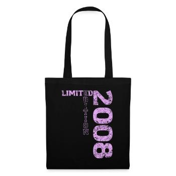 Limited Edition 2008 18th Birthday Gift - Tote Bag - black - Front
