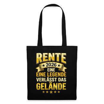 Retirement 2026: Legend leaves the site - Tote Bag - black - Front