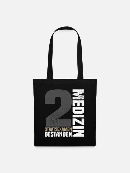 2. Staatsexamen Medizin - Stoffbeutel - Schwarz