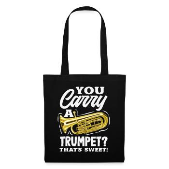 Vintage Euphonium Player - Tote Bag - black - Front