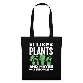 I like plants funny plant lovers - Tote Bag - black - Front