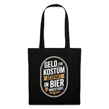 Carnival Money Saved for Costume Beer Booze Party - Tote Bag - black - Front