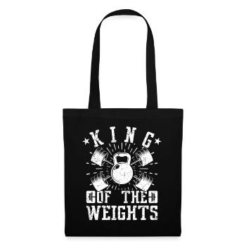 Powerlifting Bodybuilder King Of The Weights Gym - Tote Bag - black - Front