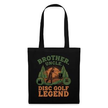 Brother Uncle Disc Golf Legend Scenic - Tote Bag - black - Front