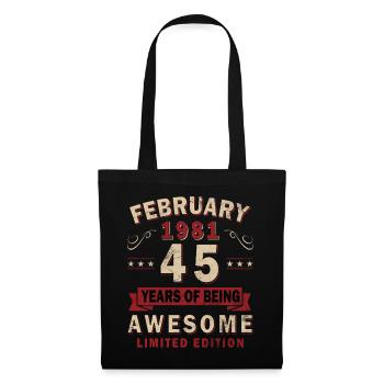 February 1981 - February 1981 Gift - Tote Bag - black - Front
