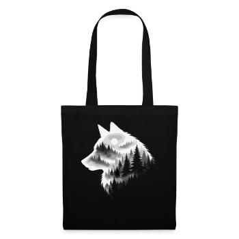 Wolf, Forest, Nature, Wilderness, Outdoor, Animal - Tote Bag - black - Front