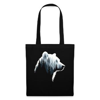Bear, Forest, Nature, Wilderness, Animal, Bear Artwork - Tote Bag - black - Front