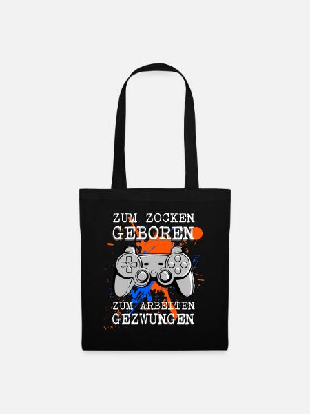 Born to gamble Forced to work - Tote Bag - black