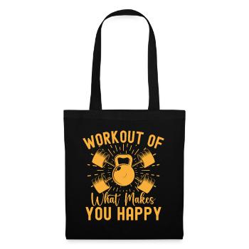 Fitness Fanatics Workout What Makes Happy - Tote Bag - black - Front