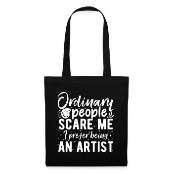 Funny Artist Painter I Prefer Being An Artist Gift - Tote Bag - black - Front