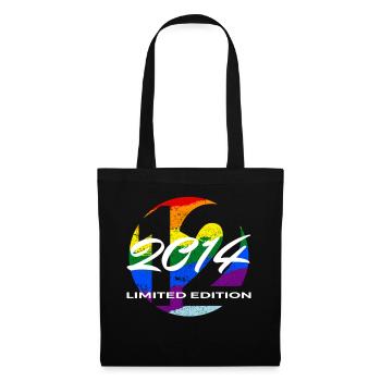 12e anniversaire 2014 cadeau garçons et filles - Sac en tissu - noir - Devant