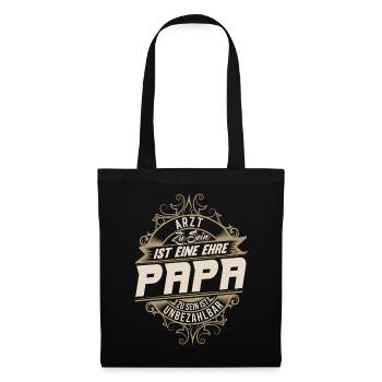 Docteur, papa - Sac en tissu - noir - Devant