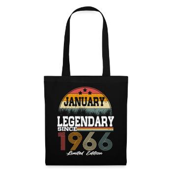 Les légendes sont nées en janvier 1966 - Sac en tissu - noir - Devant