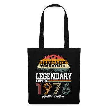 Legends-were-born-in-January-1976 - Tote Bag - black - Front