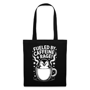 Dictons du café Caféine Cadeau drôle de café - Sac en tissu - noir - Devant