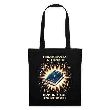 Version reliée équipée | Lire des livres Bibliophile - Sac en tissu - noir - Devant